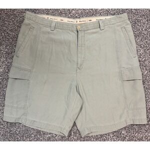 Tommy Bahama Mens Shorts Cargo Green Cotton 42" Waist 10" Inseam Golf Casual